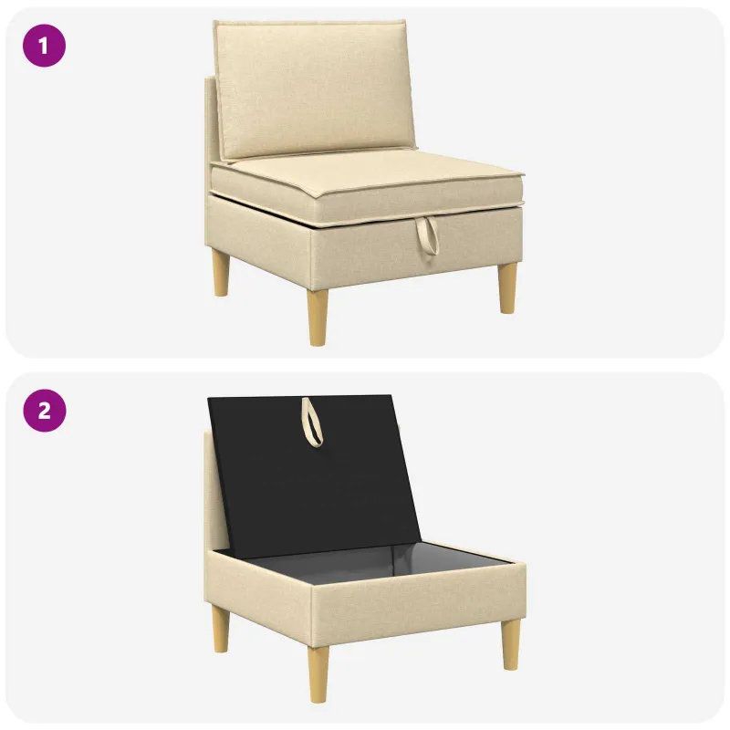 Sofa su saugojimu Audinys