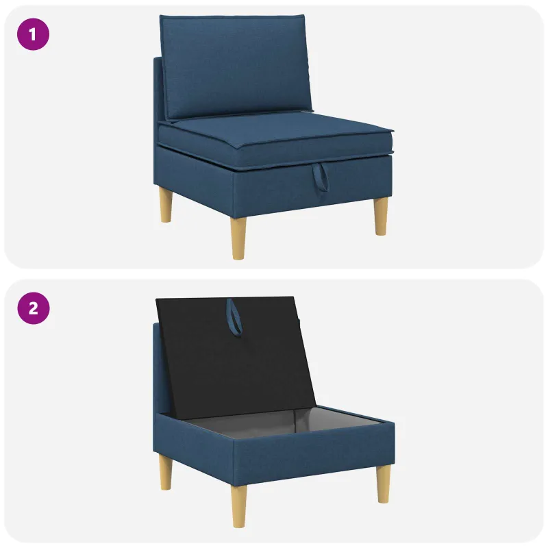 Sofa su saugojimu Audinys