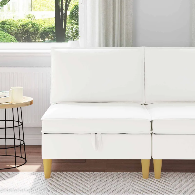 Sofa su saugojimu Audinys