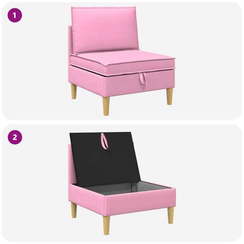 Sofa su saugojimu Audinys