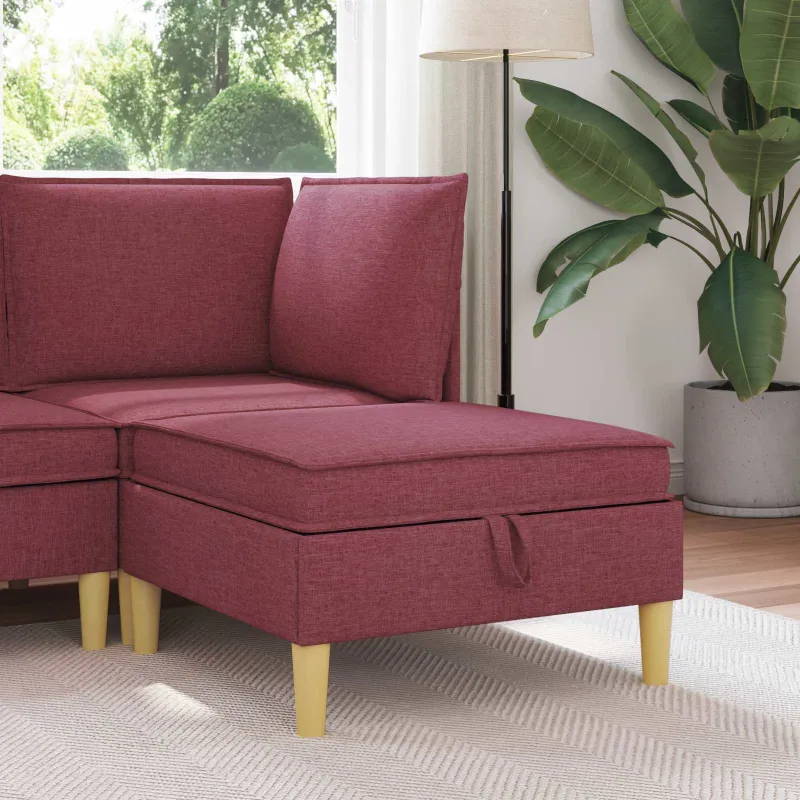 Sofa su saugojimu Audinys