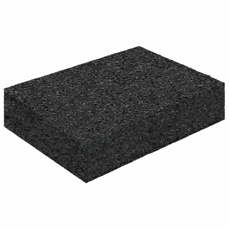 Gumos granulių terasų kilimėlis 25 pcs Juodas 9 x 6 x 2 cm Guma