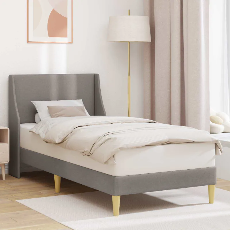 Lovos rėmas Paprastas su galvūgalio Taupe 100 x 200 cm audinys
