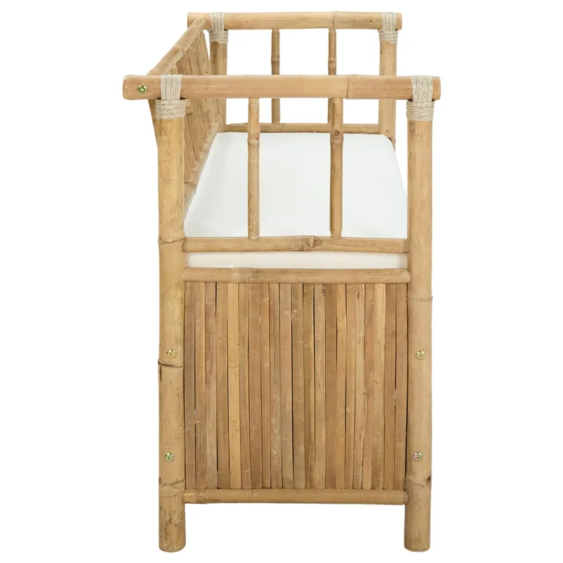 Sodo Saugojimo Suolas 110 x 47 x 80 cm Bambukas Natūrali