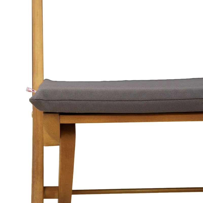 Lauko bistro kėdės 2 pcs Tamsiai pilka 40 x 53 x 80 cm