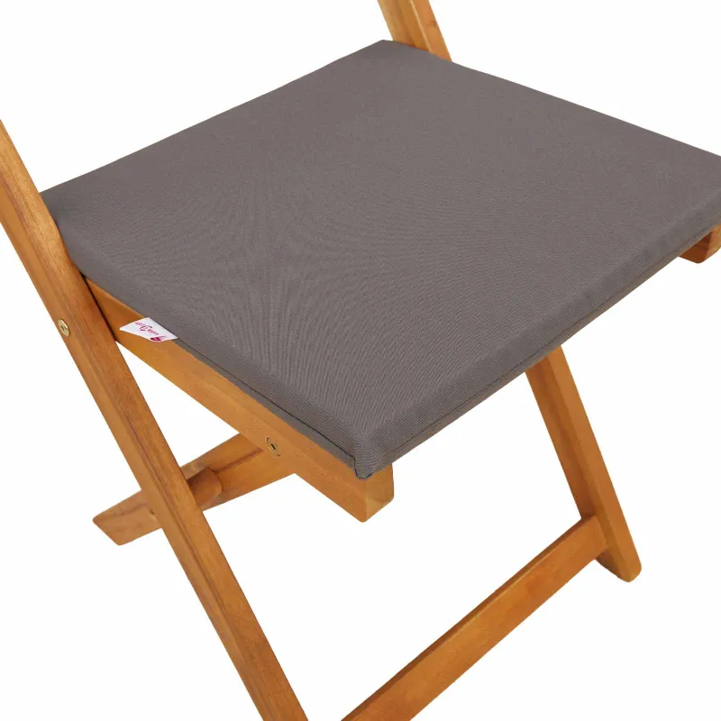 Lauko bistro kėdės 2 pcs Tamsiai pilka 40 x 53 x 80 cm