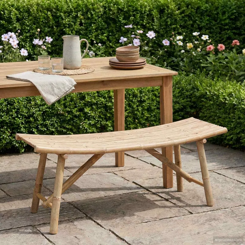 Sodo suolas Natūrali 110 x 45 x 50 cm Bambukas