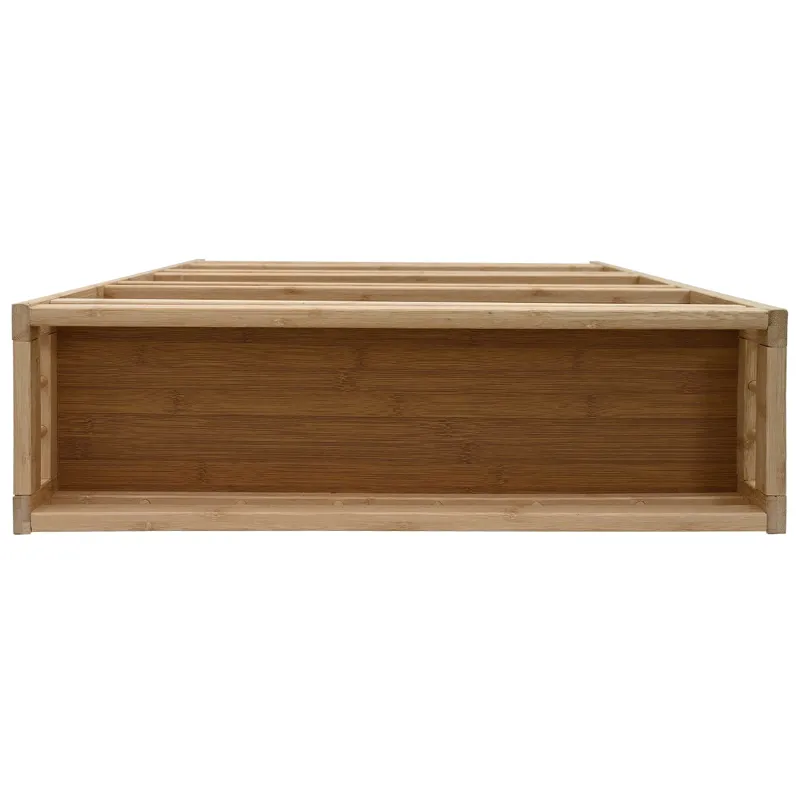 Virtuvės vežimėlis su ratais Natūrali 60 x 18 x 97 cm Bambukas