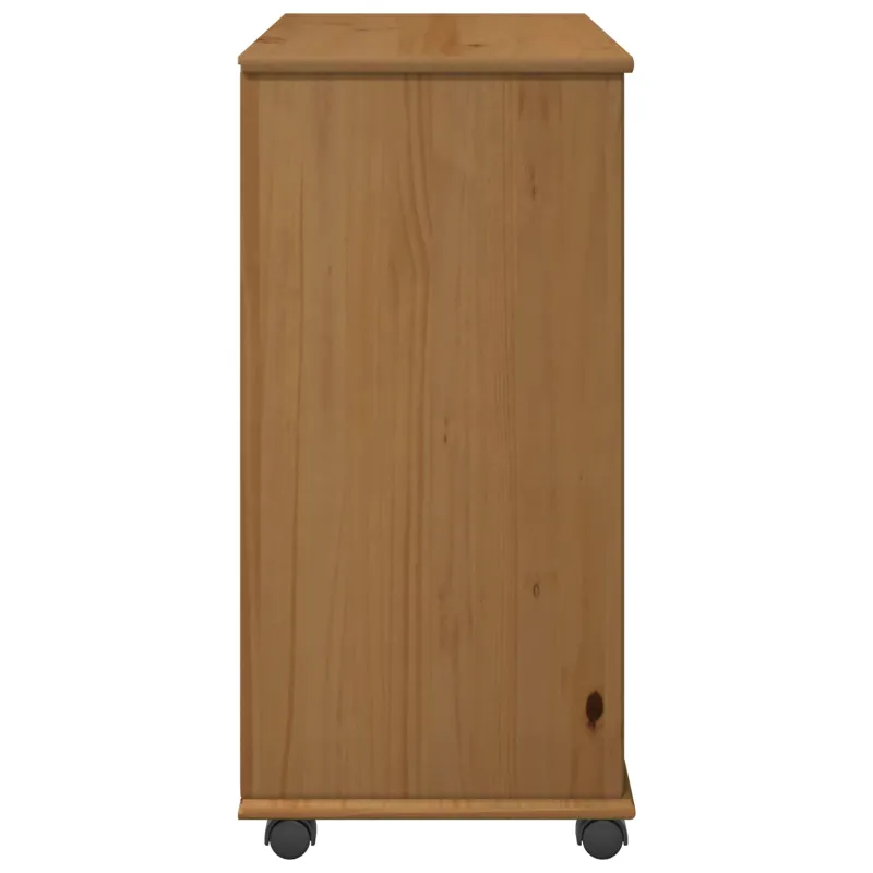 Ratuotas kabinetas su ratu Medus ruda 63,5 x 39 x 79 cm