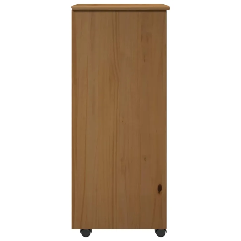 Ratuotas kabinetas su ratu Medus ruda 34 x 39 x 93,5 cm