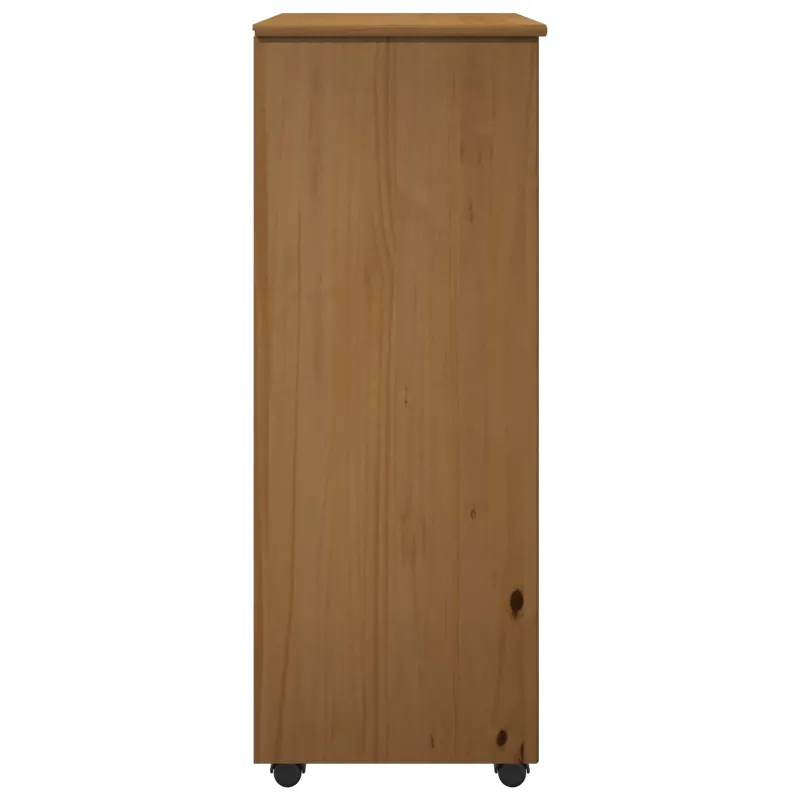 Ratuotas kabinetas su ratu Medus ruda 53 x 39 x 103 cm