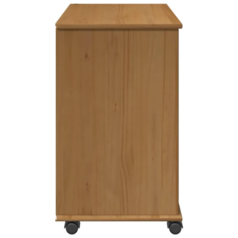 Ratuotas kabinetas su ratu Medus ruda 63,5 x 39 x 65,5 cm