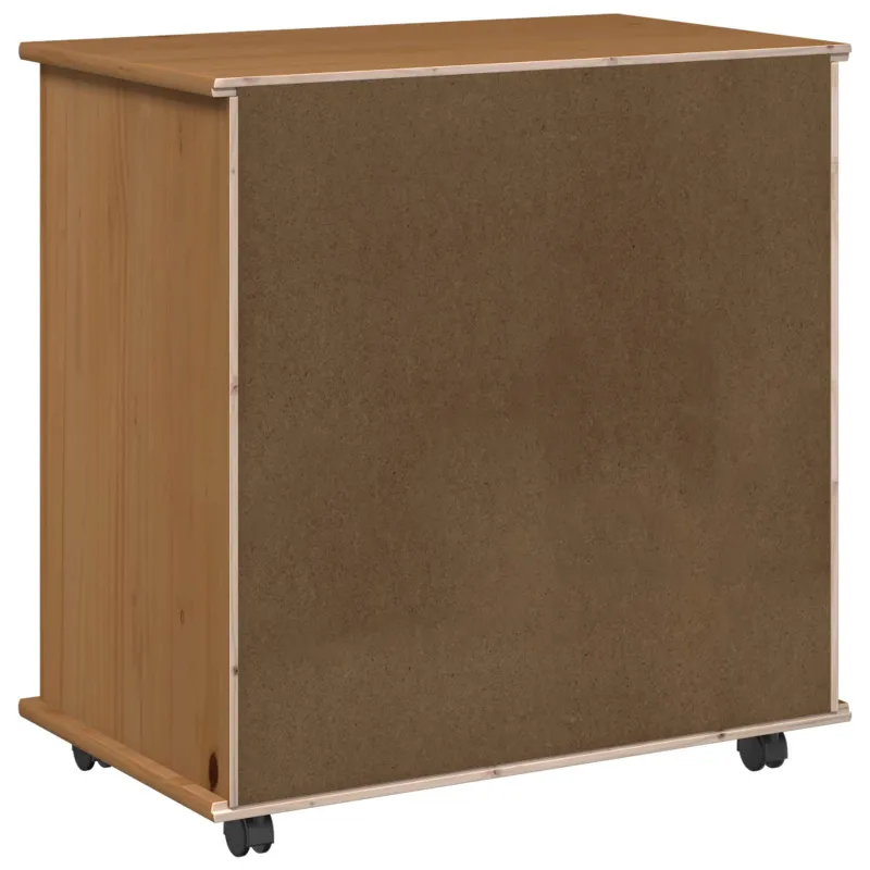 Ratuotas kabinetas su ratu Medus ruda 63,5 x 39 x 65,5 cm