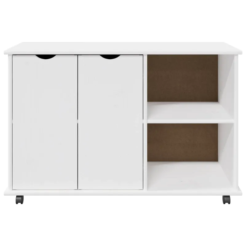 Ratuotas kabinetas Balta 100 x 39 x 65,5 cm Kietas pušies medis