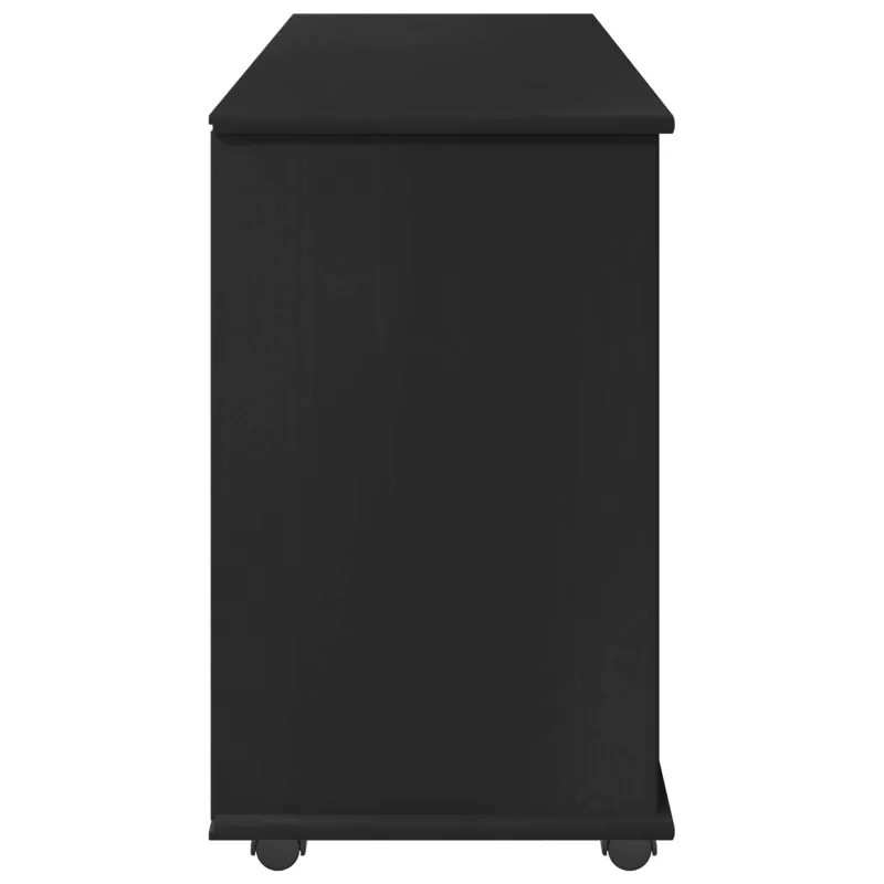 Ratuotas kabinetas Juoda 100 x 39 x 65,5 cm Kietas pušies medis