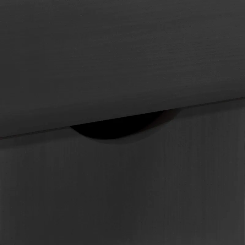 Ratuotas kabinetas Juoda 100 x 39 x 65,5 cm Kietas pušies medis