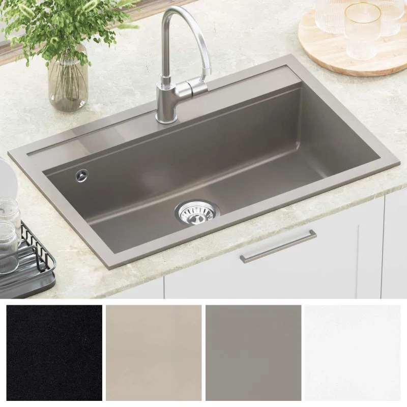 Kriauklė Pilka 795 x 505 mm Granitas