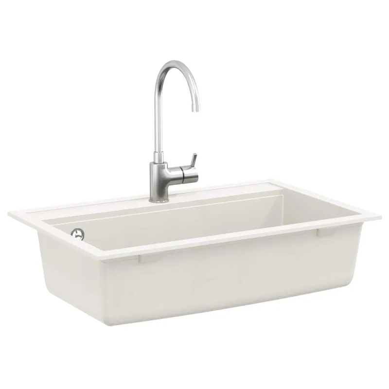 Kriauklė Balta 795 x 505 mm Granitas