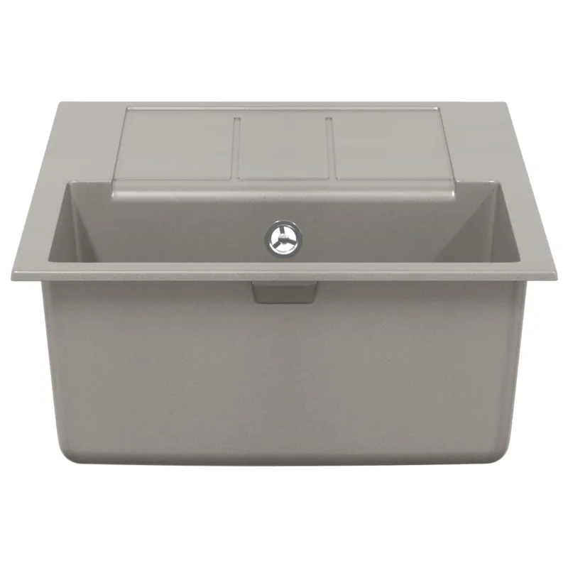Kriauklė Pilka 780 x 500 mm 80% Kvarcas ir 20% Derva