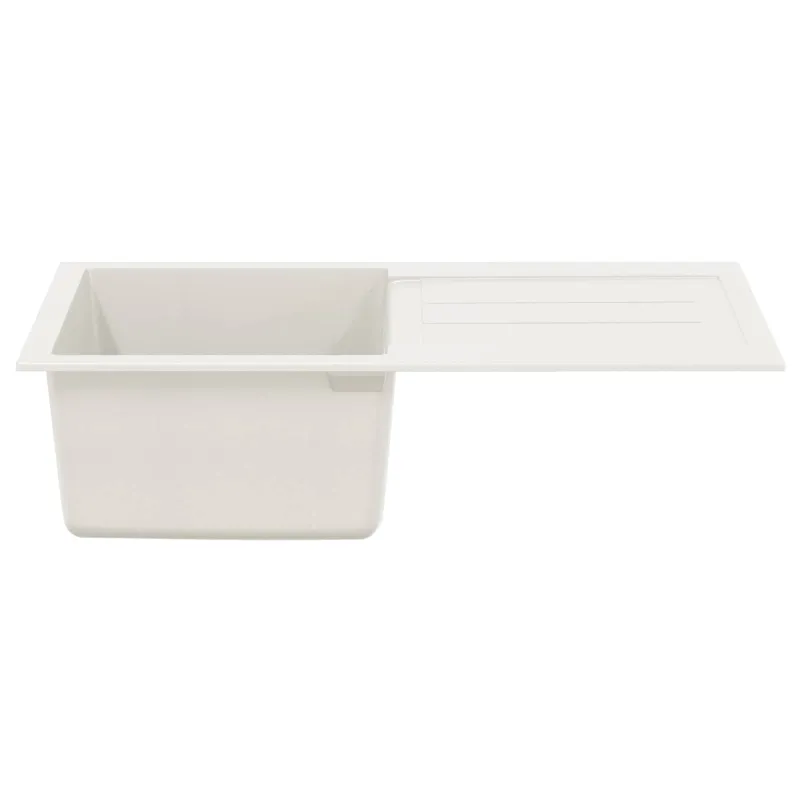 Kriauklė Balta 780 x 500 mm 80% Kvarcas ir 20% Derva