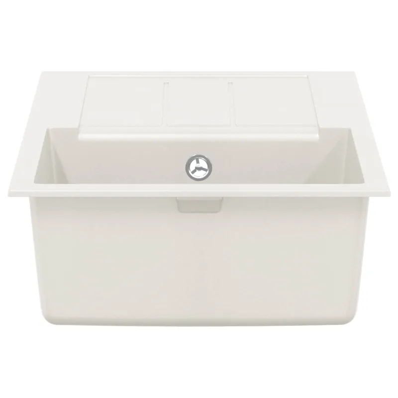 Kriauklė Balta 780 x 500 mm 80% Kvarcas ir 20% Derva