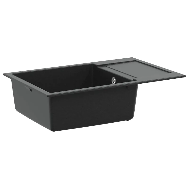 Kriauklė Juoda 780 x 500 mm 80% Kvarcas ir 20% Derva
