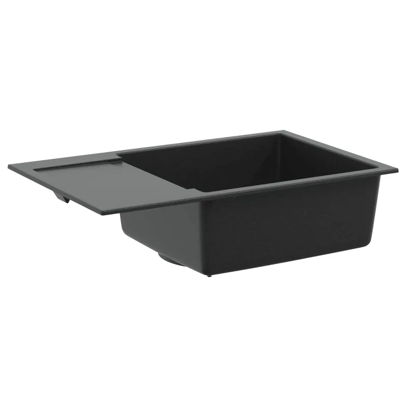 Kriauklė Juoda 780 x 500 mm 80% Kvarcas ir 20% Derva