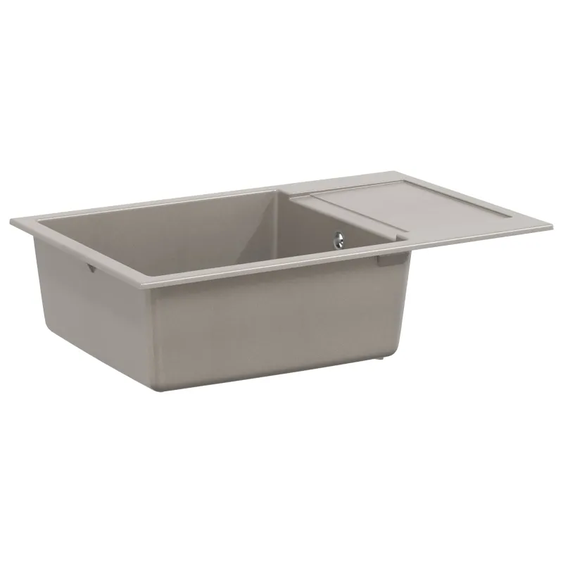 Kriauklė Pilka 780 x 500 mm 80% Kvarcas ir 20% Derva