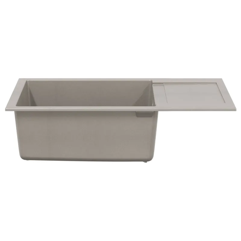 Kriauklė Pilka 780 x 500 mm 80% Kvarcas ir 20% Derva
