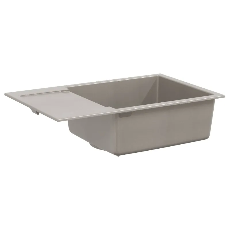Kriauklė Pilka 780 x 500 mm 80% Kvarcas ir 20% Derva
