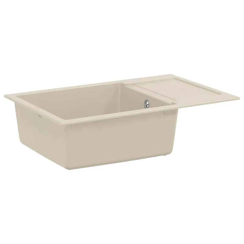 Kriauklė Smėlio 780 x 500 mm 80% Kvarcas ir 20% Derva