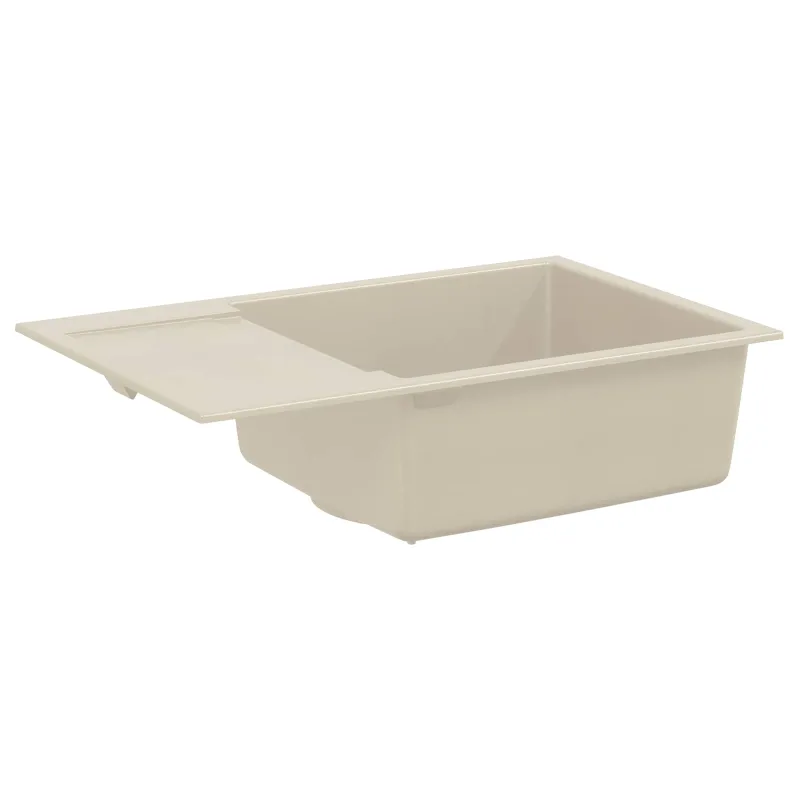 Kriauklė Smėlio 780 x 500 mm 80% Kvarcas ir 20% Derva