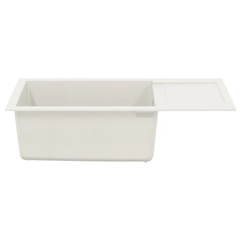 Kriauklė Balta 780 x 500 mm 80% Kvarcas ir 20% Derva