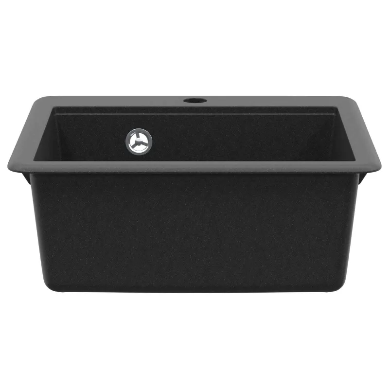 Kriauklė Juoda 470 x 440 mm Granitas