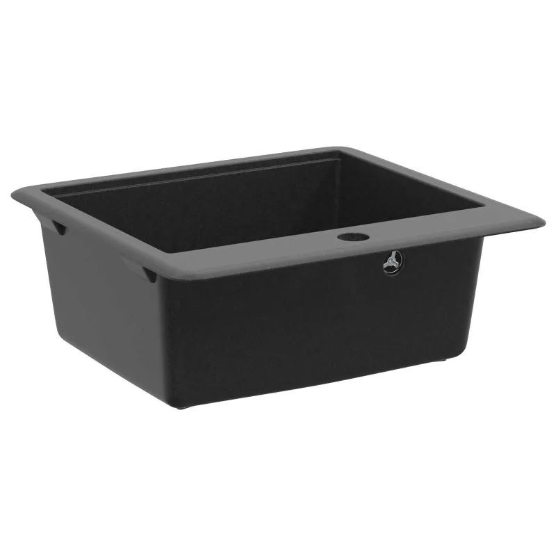 Kriauklė Juoda 470 x 440 mm Granitas