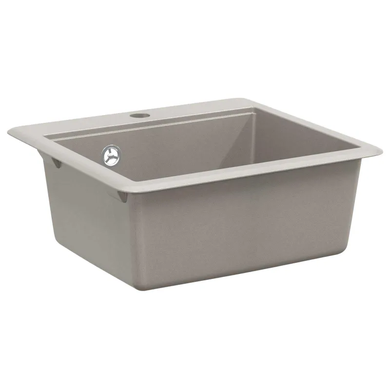 Kriauklė Pilka 470 x 440 mm Granitas