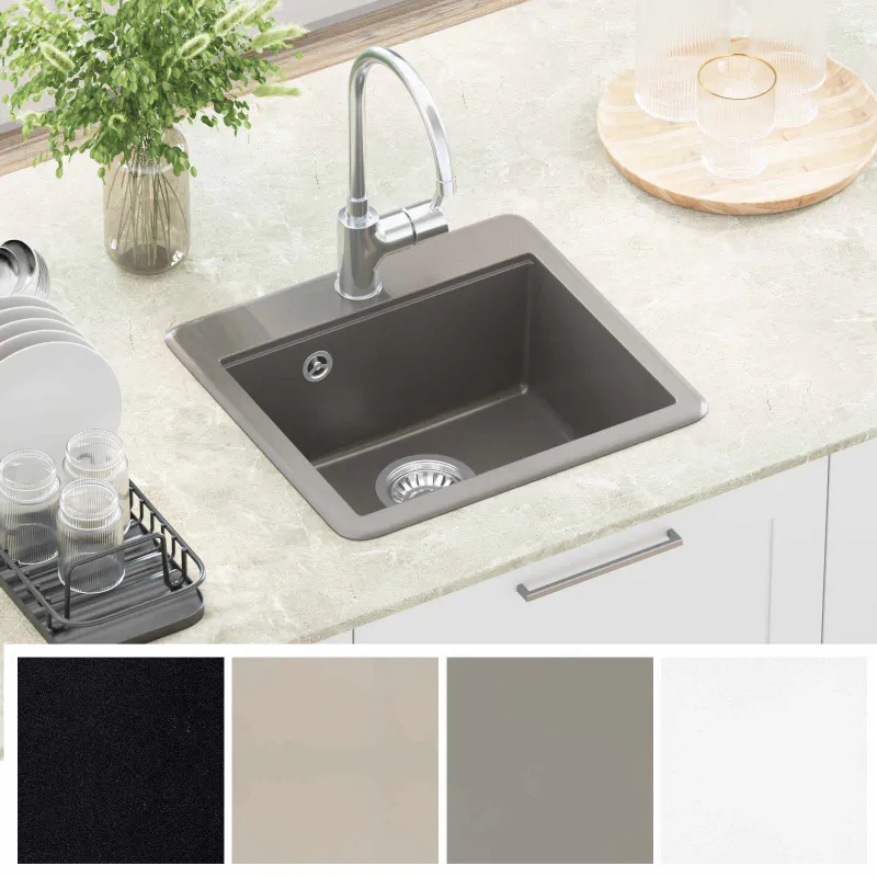 Kriauklė Pilka 470 x 440 mm Granitas