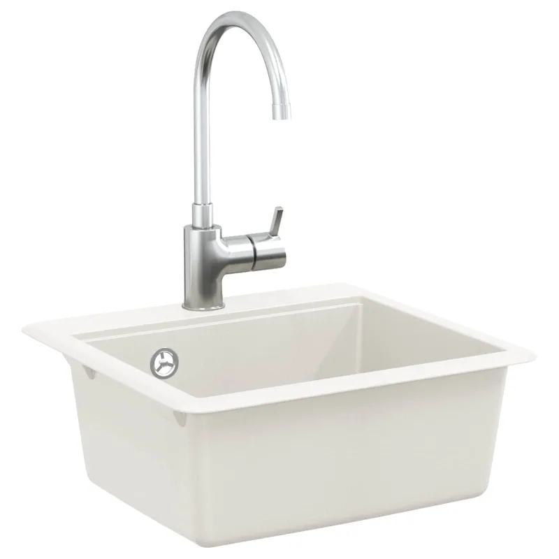 Kriauklė Balta 470 x 440 mm Granitas