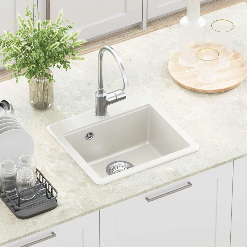Kriauklė Balta 470 x 440 mm Granitas