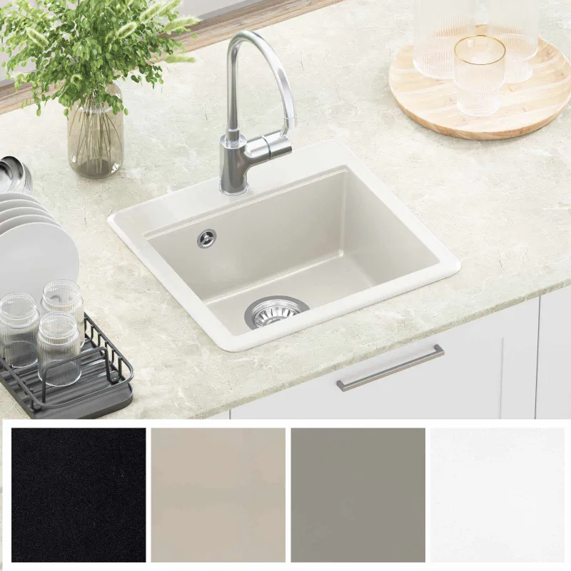 Kriauklė Balta 470 x 440 mm Granitas