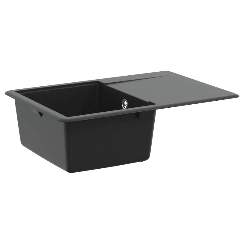 Kriauklė Juoda 670 x 460 mm Granitas