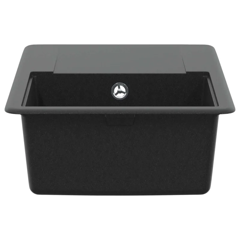 Kriauklė Juoda 670 x 460 mm Granitas