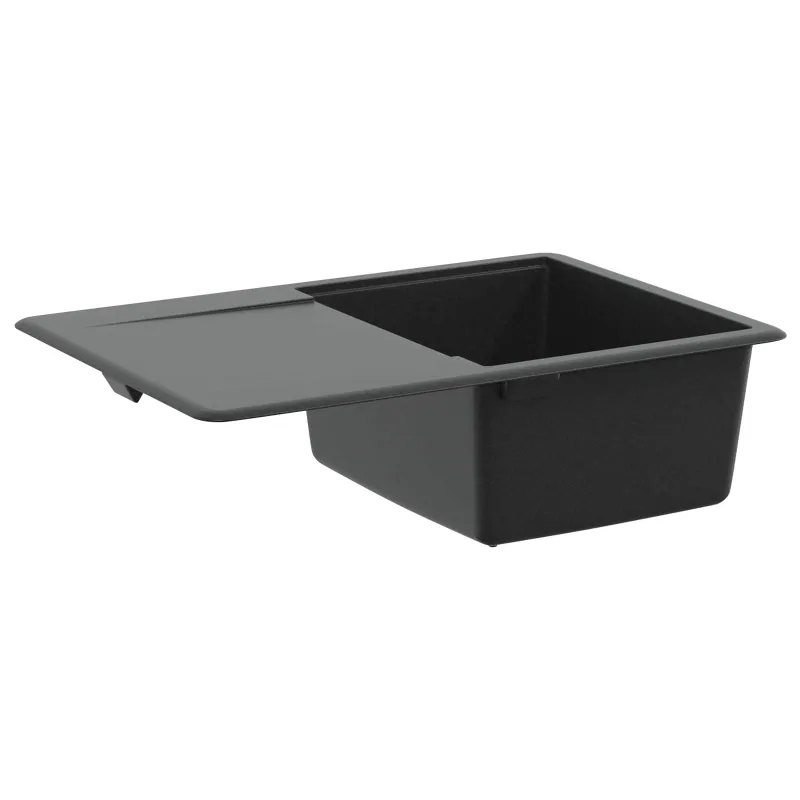 Kriauklė Juoda 670 x 460 mm Granitas