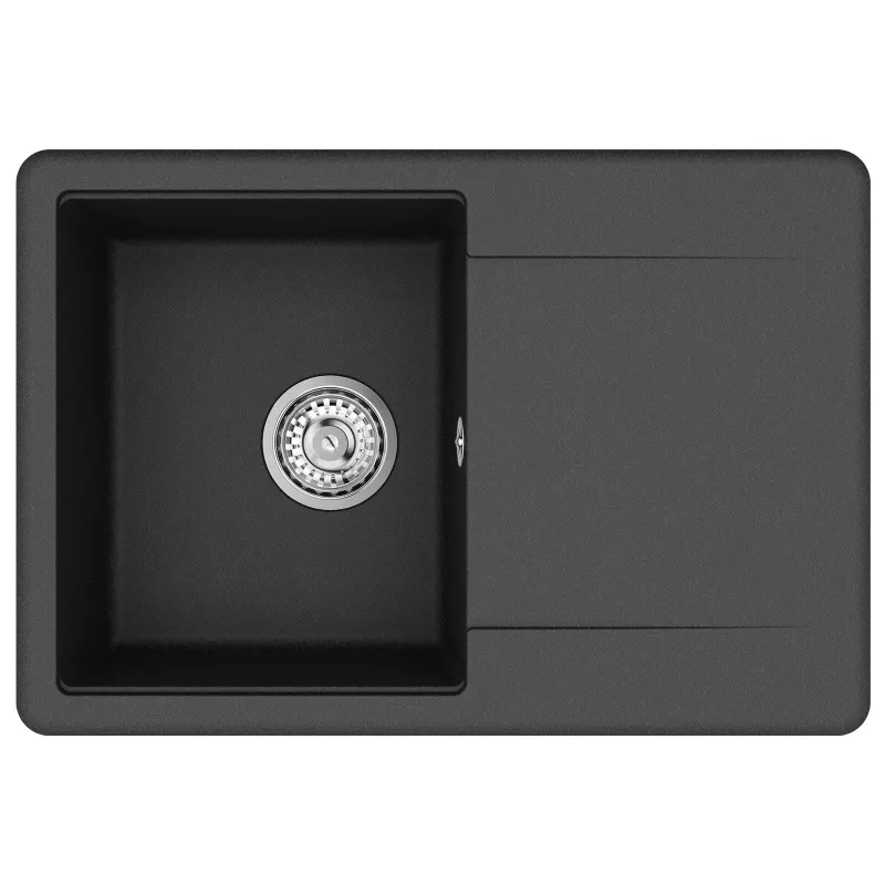 Kriauklė Juoda 670 x 460 mm Granitas