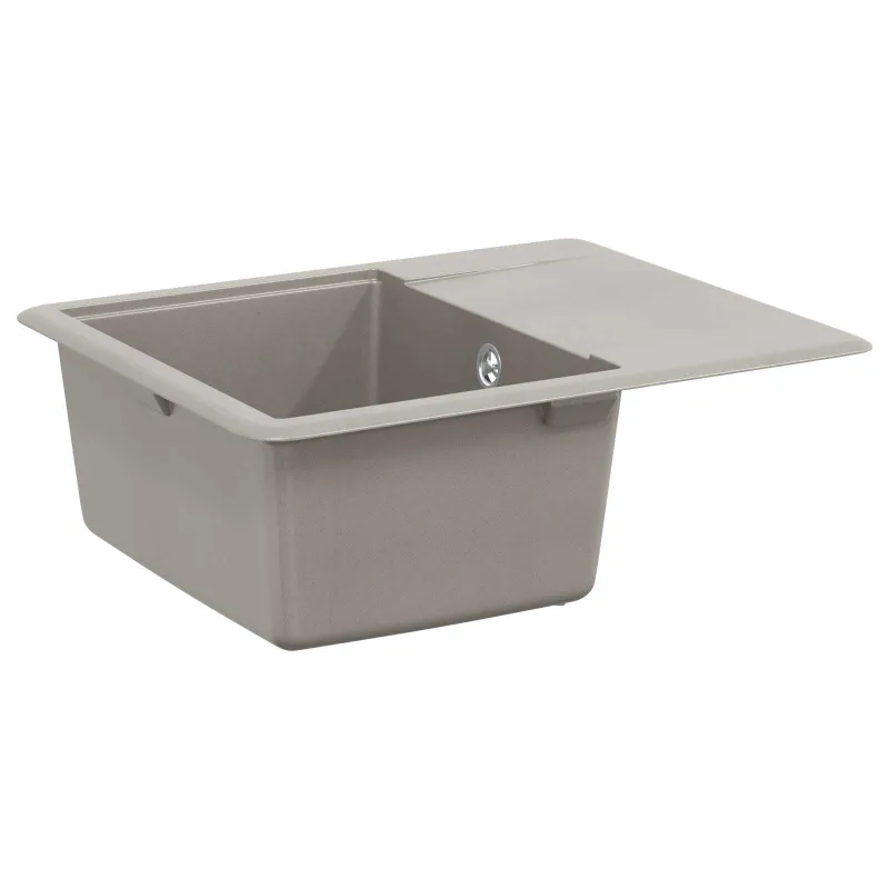 Kriauklė Pilka 560 x 460 mm 80% Kvarcas ir 20% Derva