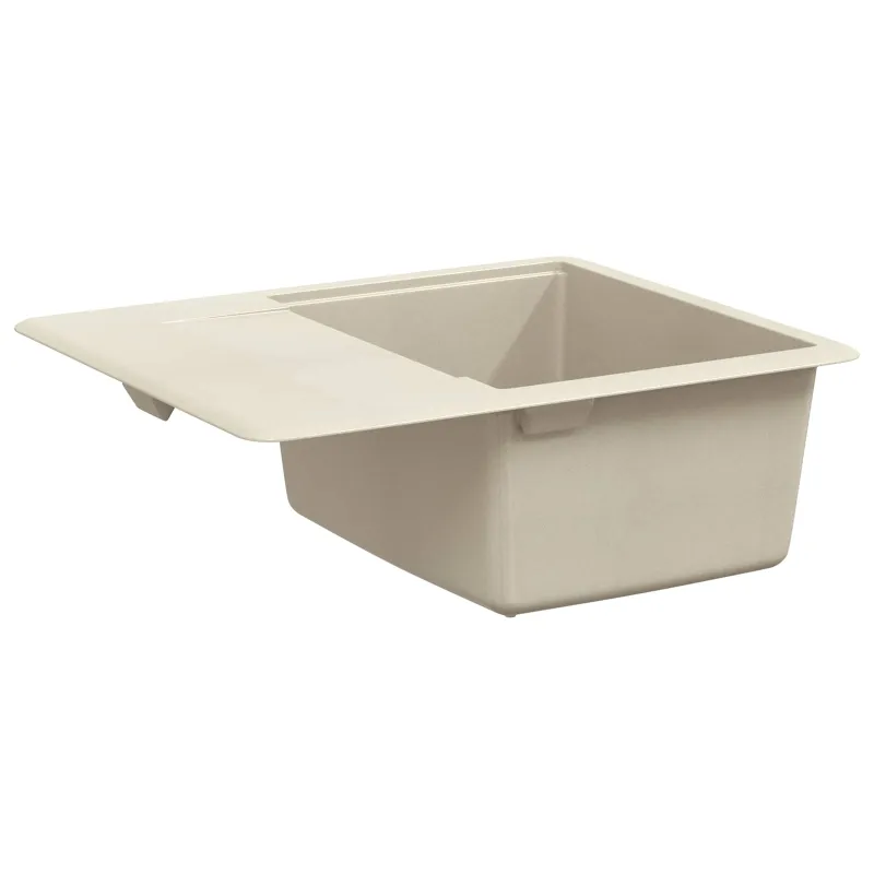Kriauklė Smėlio 560 x 460 mm 80% Kvarcas ir 20% Derva