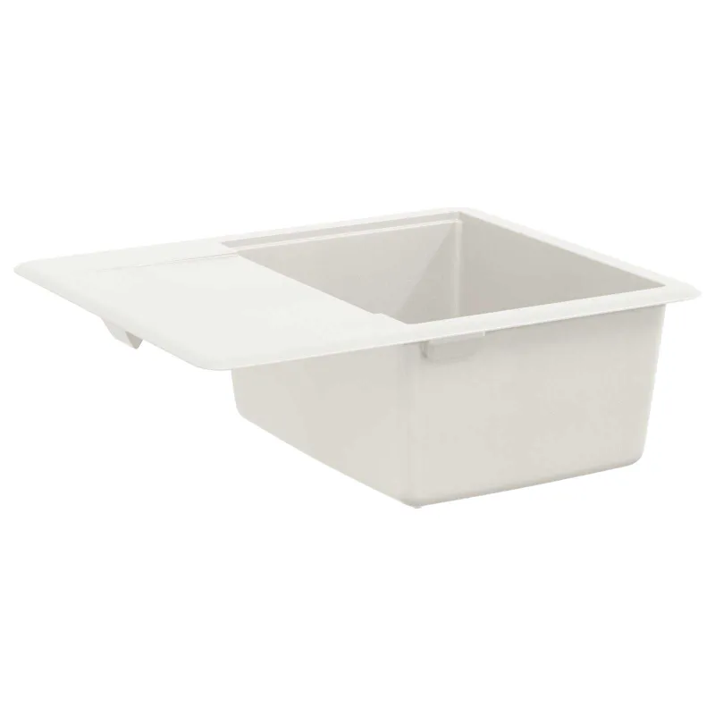 Kriauklė Balta 560 x 460 mm 80% Kvarcas ir 20% Derva
