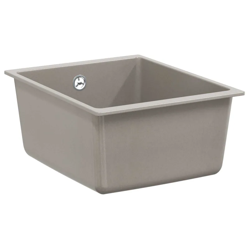 Kriauklė Pilka 370 x 460 mm 80% Kvarcas ir 20% Derva