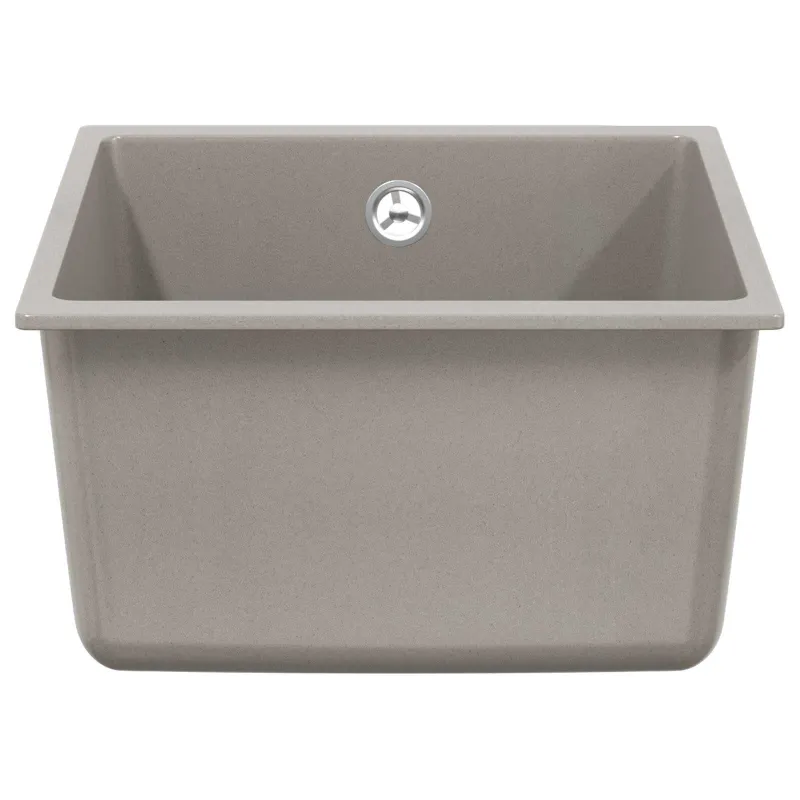 Kriauklė Pilka 370 x 460 mm 80% Kvarcas ir 20% Derva