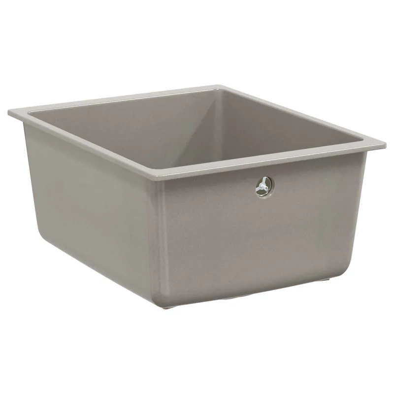 Kriauklė Pilka 370 x 460 mm 80% Kvarcas ir 20% Derva